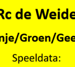 R.C. de Weide Open Rood/Oranje/Groen/Geel jeugdtoernooi