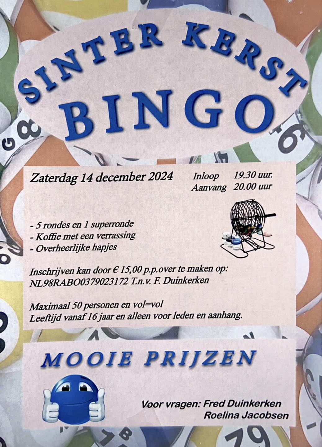 Sinter Kerst Bingo